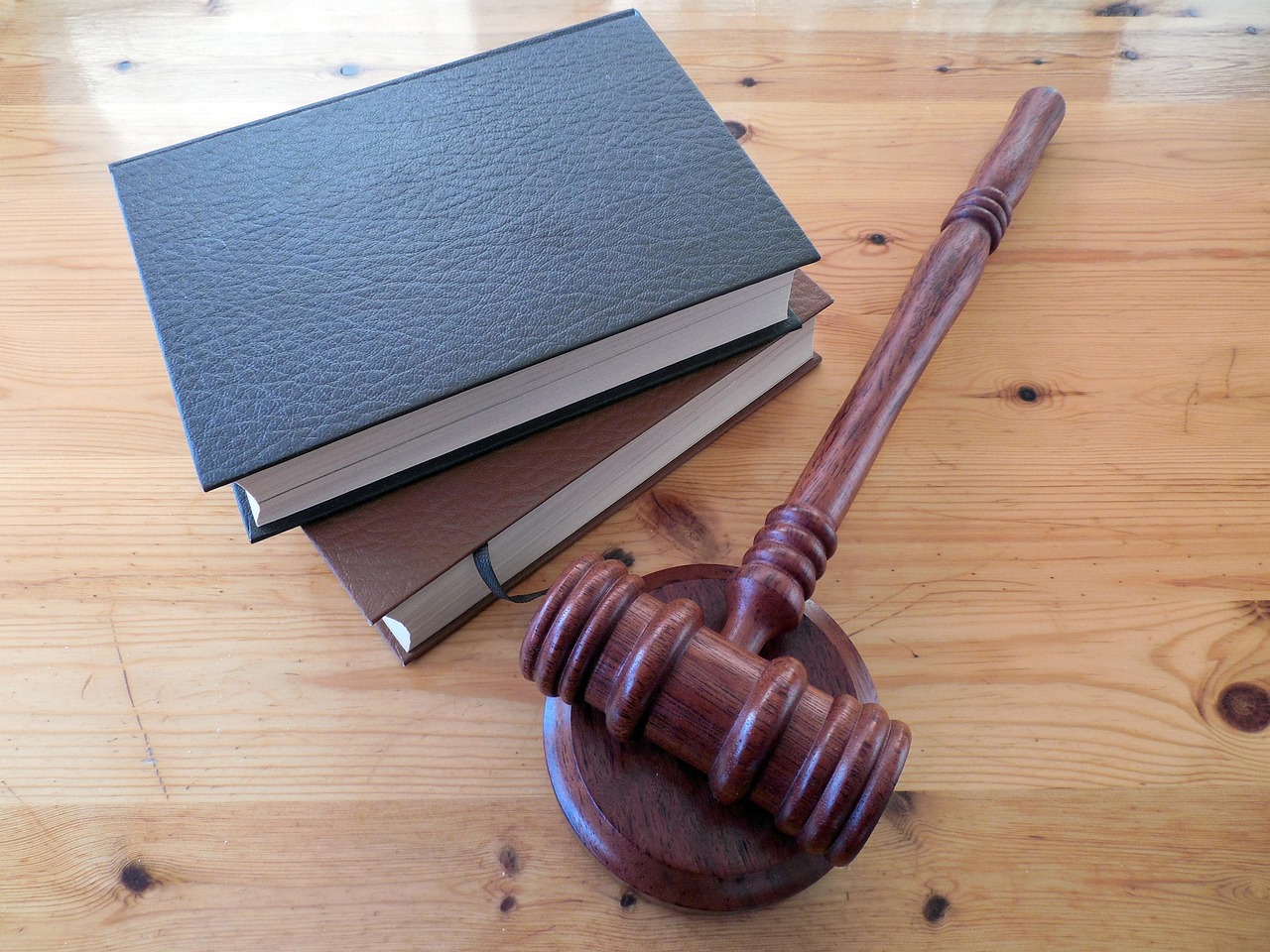 Law gavel and legal books